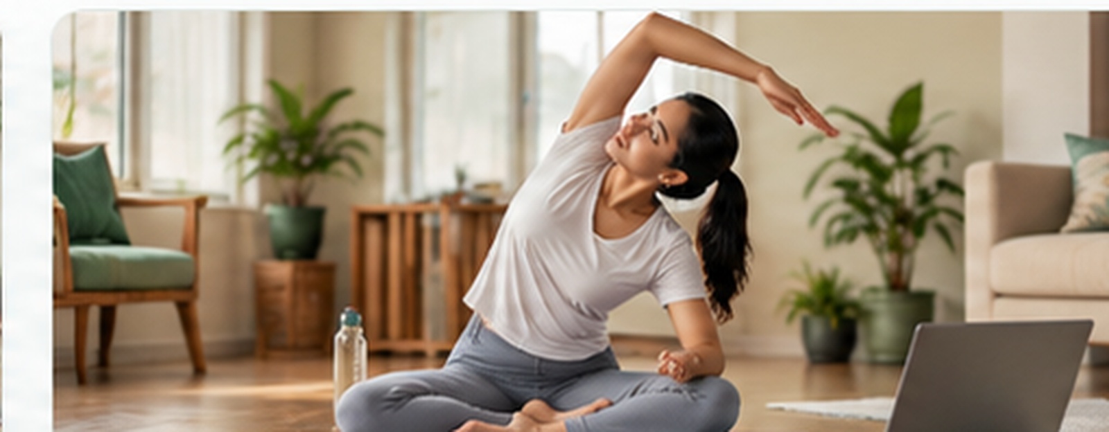 Flexible home yoga session